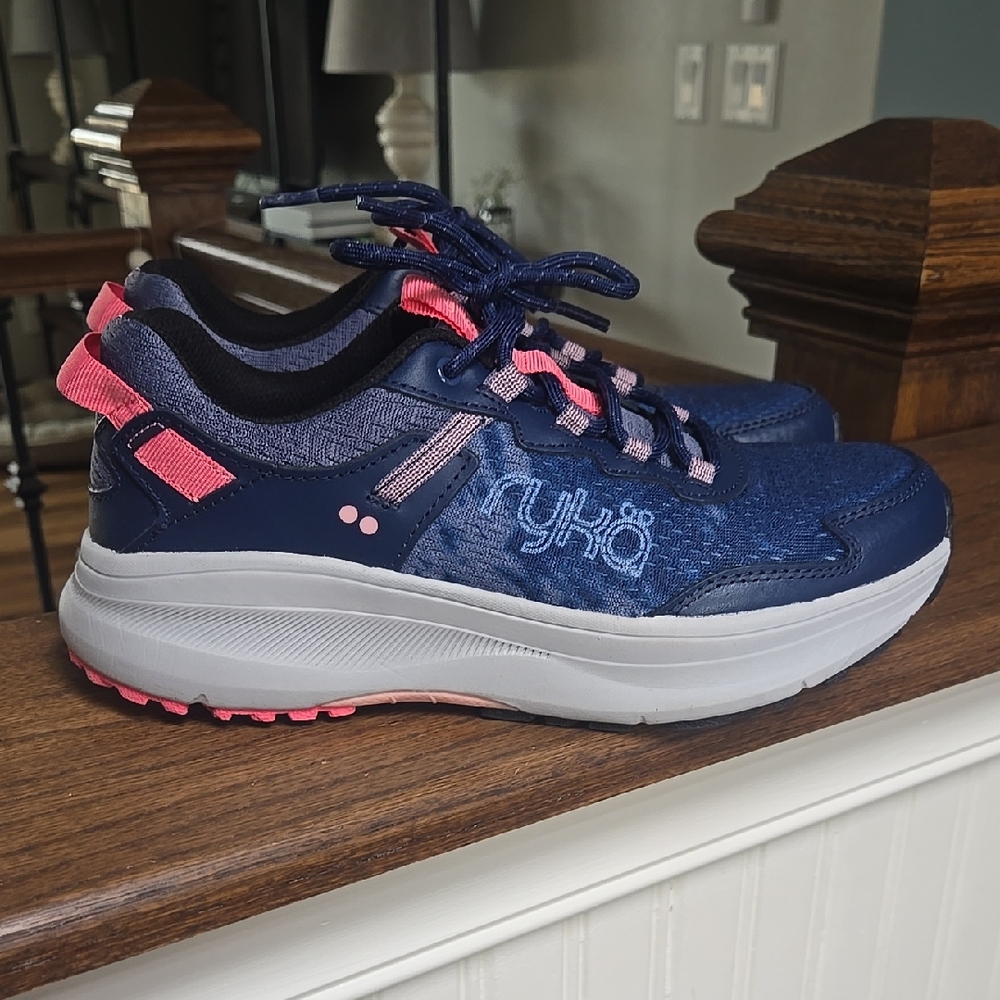 Ryka Navy and Pink Sneakers